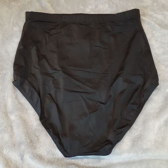 Swimsuits For All Black Ultra High Waist Swim Brief/Swim Bottoms 18 NWT - Picture 6 of 6